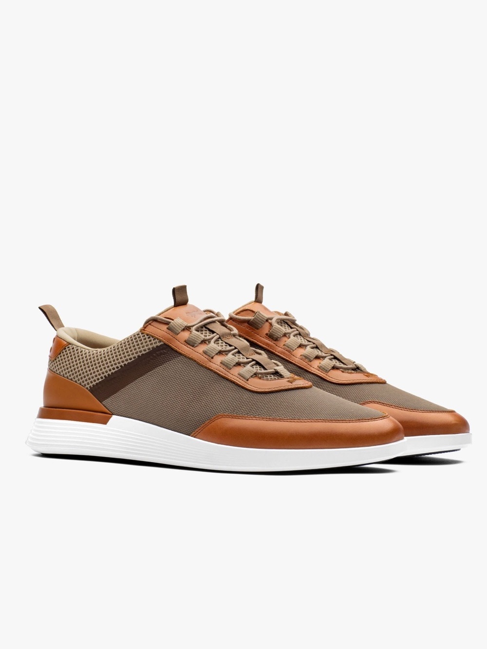 Wolf & Shepherd Crossover Victory Trainer Olive Brown Leather Unisex NWOT
